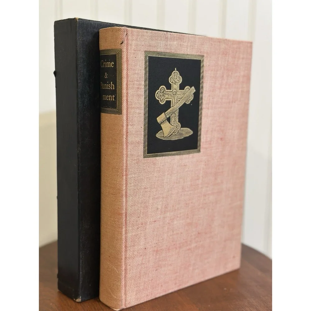 Crime and Punishment, Dostoevsky 1938 Heritage Press w Slipcase